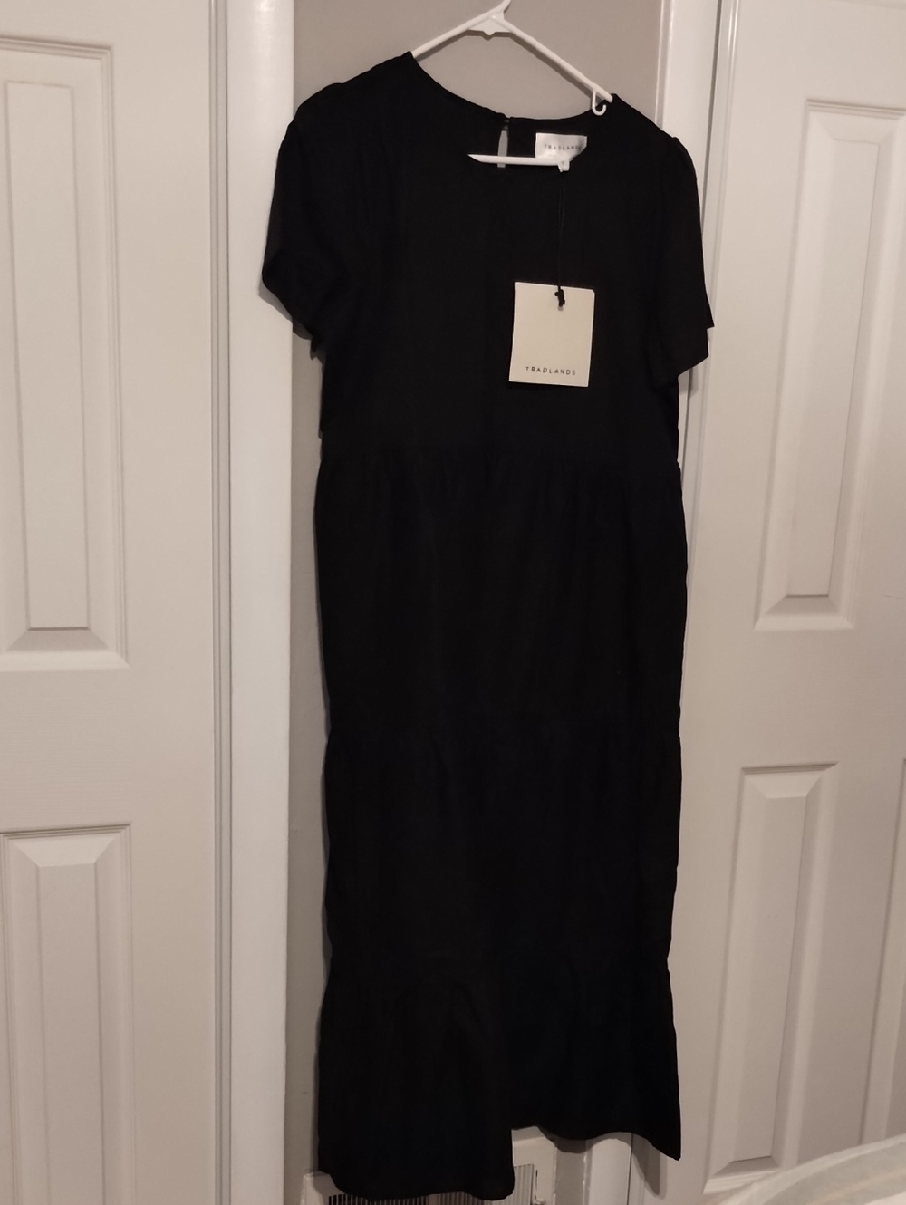 Tradlands NWT Linen Chalet Dress Black S
